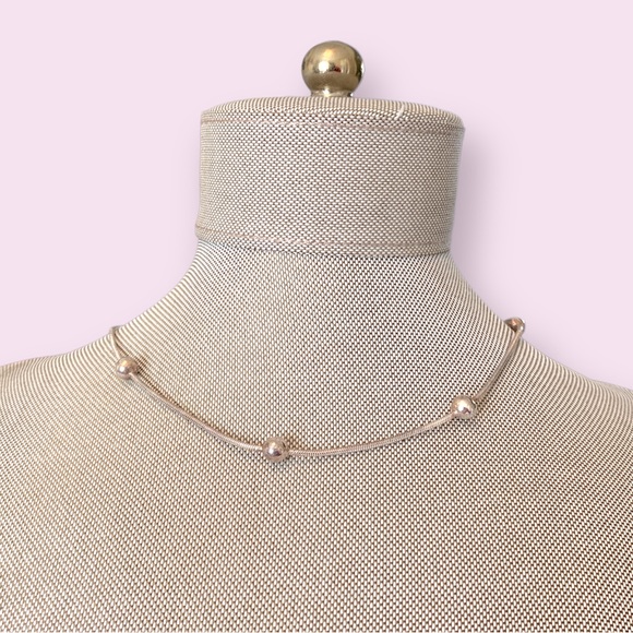 Express Jewelry - Silver Ball Necklace